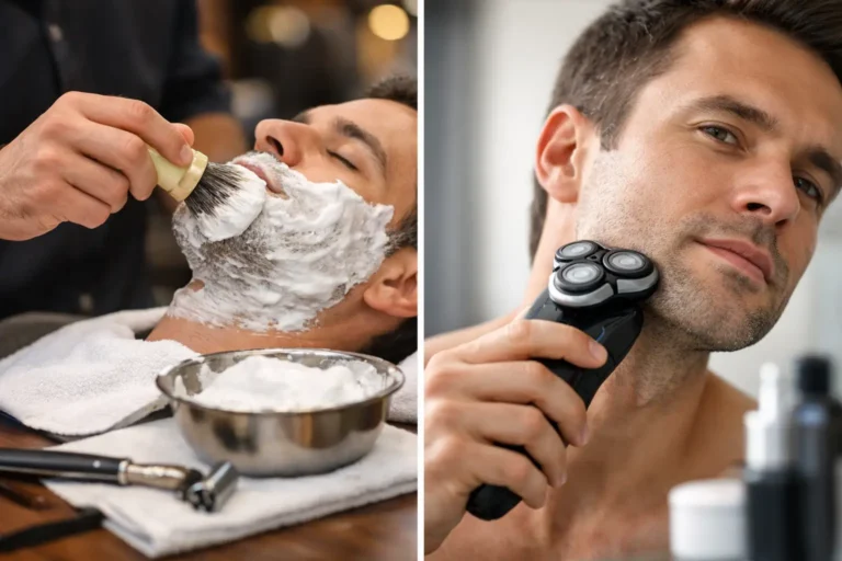 Hot Lather Shave vs Electric Shave
